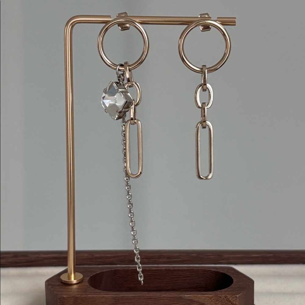 BNIB Justine Clenquet Gold Paloma Earrings